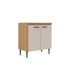 Balcão para cooktop 0,80m 2 portas Berlim Ipê Decibal