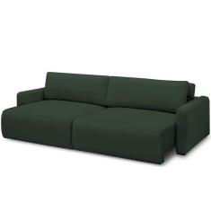 Sofá Retrátil Reclinável Para Sala De Estar Living 210cm Sevilha F04 Veludo Verde