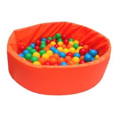 Piscina De Bolinha Espumada + 100 Bolinhas - Líder Play, Laranja