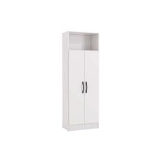 Guarda Roupa Solteiro 2 Portas Multiuso N408 Branco
