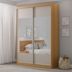 Guarda-roupa Solteiro 2 Portas com Espelho Samambaia Cabecasa Madeiramadeira