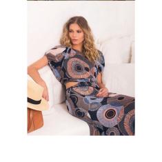 Vestido Longo Maria Valentina Azul