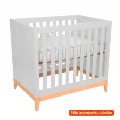 Berço Minicama Amor Perfeito II Branco e Pinus - Divicar