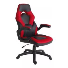 Cadeira Gamer Tela Mesh Até 100kg Vermelha 113x70x63cm