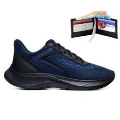 Tênis Casual Trail Academia Advanced Fitness + Carteira Masculina-Masculino
