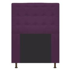 Cabeceira Estofada Dama 90 Cm Solteiro Roxo Adj Decor
