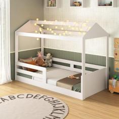 Cama Casinha Infantil Montessoriana 8320 Branco - Foscarini