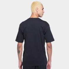 Camiseta Adidas Logo Linear Masculina, Preto, Branco, M