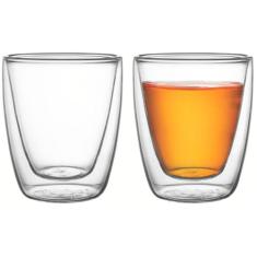 Conjunto de Xícaras para Chá e Café Tramontina em Vidro Duplo sem Alça