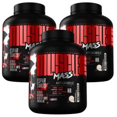 Kit 3x Muscle Mass Hipercalórico -  Espartanos-Unissex