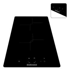 Cooktop de Indução Midi Itatiaia 2 Bocas Vitrocerâmico com 9 Níveis de Potência Preto 220V
