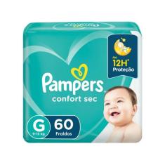 Fralda Pampers Confort Sec Tam. G - 9 a 13kg 60 Unidades