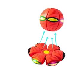 Bola mágica de deformação do pires voadores, bola de pisar TikTok pode ser esmagada bola quicando infantil brinquedo vermelho rede para ambientes externos