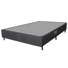 Base Box para Colchão de Casal Castor Sleep Class Bonnel com Rodízio 40x138x188 cm - Preto