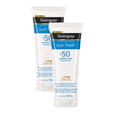 Kit 2 Protetores Solar Neutrogena Sun Fresh fps 50 200mL