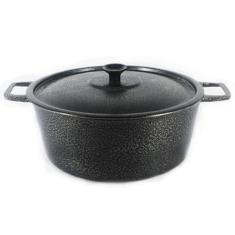 Caçarola Panela Alça Alumínio Fundido E Tampa Preta 14Cm