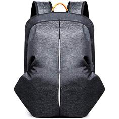 Mochila de ombro Mochila de viagem ao ar livre para carregamento USB Bolsa de computador de tecido Oxford, segurança noturna, design reflexivo