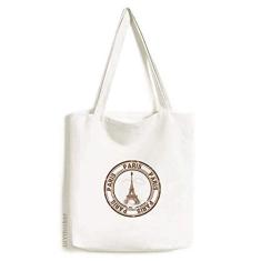 Paris França Torre Eiffel Clássica Country City Bolsa sacola de compras casual bolsa de mão