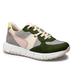 Tenis Dakota Feminino Verde Colorido Nobuck Napa G7011