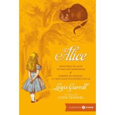 Alice edição bolso de luxo aventuras de alice no país das maravilhas & através do espelho E O que alice encontrou por lá