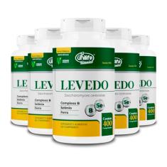 Kit 5 Levedo de cerveja complexo B 400 comprimidos Unilife