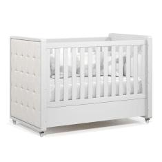 Berço Americano Tutto New Branco Acetinado Capitonê New Boucle - Matic