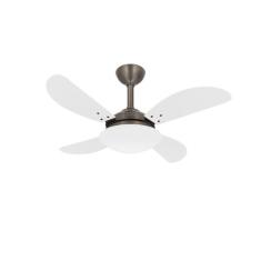 Ventilador Teto Bronze Fly 4 Pás Quarto Potente Ventax 110V, 110V