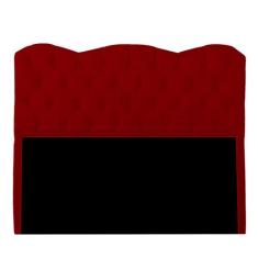 Cabeceira Casal Estofada para Cama Box Verona Veludo - Bem Rylex, Verm