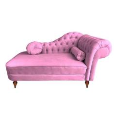 Recamier Divã Chaise Sofá Decorativo 1,3m Roma Sala de Estar - Mance D