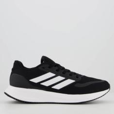Tênis Adidas Runfalcon 5.0 Black, Preto, Branco, 43