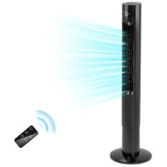 Ventilador de Torre com Controle Remoto, Temporizador de 12H e 3 Velocidades, 110V, Antarctic Star, Preto
