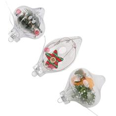 12 Unidades Enfeites de Natal B C Inquebráveis ​​Eco Friendly PET Soprando Bolas de Natal para Decoração de Festa 6165 Cada Natal Vem Equipado Com um Efeito Pendurado Fazendo