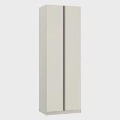 Guarda Roupa Solteiro 2 Portas Prime Plus 80 cm Luciane Móveis