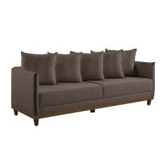 Sofá 4 Lugares Living M-169 Veludo Martins Marrom