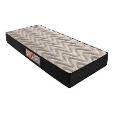 Colchão Solteiro Espuma Pasquale Black D28 88x188x25cm Cinza Paropas
