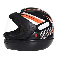 Capacete Taurus San Marino Diablo Preto / Laranja tamanho 56