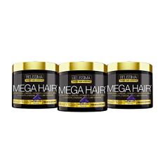 KIT 3X MEGA HAIR 60 CAPS - BELÍSSIMA