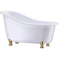 Kit C/3 Banheiras Beauty Branca Poliestireno 1 Litro 25cm