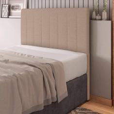 Cabeceira Cama Box Casal King Size Ivana 193cm Linho Bege - Abmaza