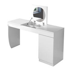 Escrivaninha Penteadeira Eva com Nicho Organizador 136 cm Branco - D'R