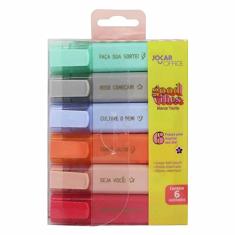 Marca Texto Good Vibes 6 Cores Jocar Office, Leonora, 96146, Multicor
