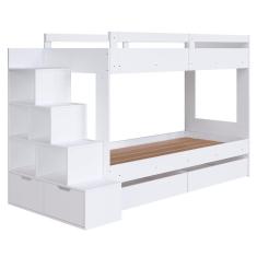Beliche Infantil Com Escada E 4 Gavetas Infix C06 Branco - Mpozenato