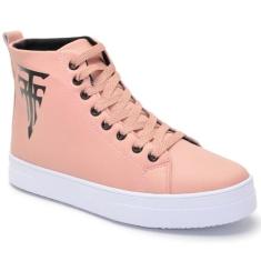 Tênis Bota Casual da GTS Feminino NOVO!, Rosa, 38