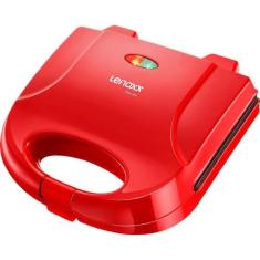 Sanduicheira E Grill Lenoxx Easy Red Vermelha 750W 127V, Vermelho, 110