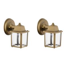 Par Arandela Colonial Ouro Velho Externa Retro Fachada Acl98