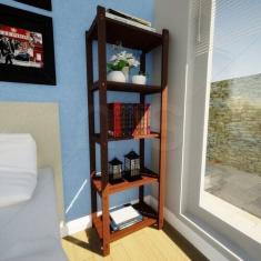 Estante Multiuso Madeira Maciça 5 Prateleiras Colors - MaderSilva