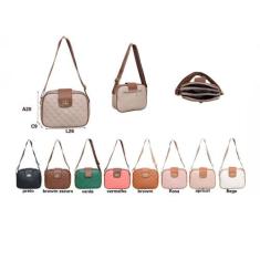 Bolsa Feminina Transversal com fecho na frente e alça 24x17cm - 8930 -