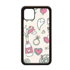 Capa Loves Flower Plant Paint para iPhone 12 Pro Max para Apple Mini Mobile Case
