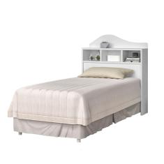 Cabeceira Solteiro Irlanda Branco ou Branco/Lilás J&A Móveis 110x92x22