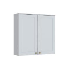 Armário Aéreo P/ Cozinha Americana C/ 2 Portas 80cm Branco - Henn
